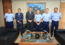 Comando da Aeronáutica recebe Diretor da Polícia Federal para tratar do Projeto VANT