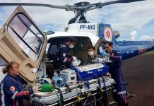 Helicóptero do SAMU transporta recém-nascido de Umuarama para Londrina, PR