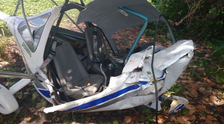 Piloto de ultraleve é resgatado por aeronave da CIOPAer após pouso forçado em Aquiraz, CE