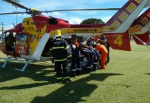 Vítima de tragédia em creche é transferida de Belo Horizonte para Janaúba por equipe aeromédica do Corpo de Bombeiros e SAMU