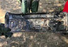 Equipe policial do helicóptero Falcão 04 do Grupamento Aéreo de Alagoas localizou veículo carbonizado em Pilar