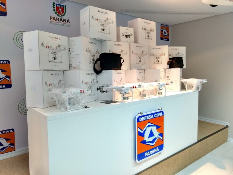 Defesa Civil do Paraná recebe doação de drones da Receita Federal