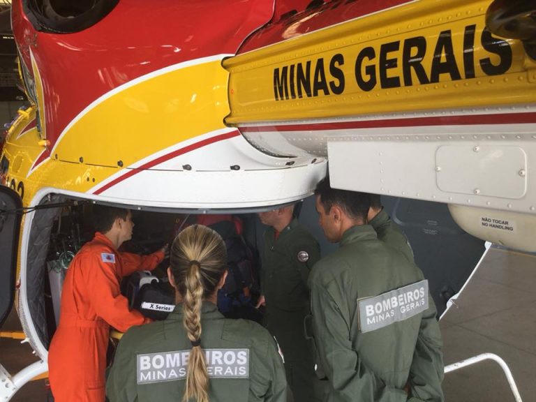 Novos tripulantes realizam treinamento e estágio no Batalhão de Operações Aéreas do CBMMG