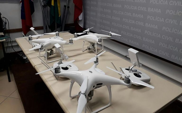 Cinco drones foram apreendidos pela Polícia no Carnaval da Bahia
