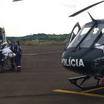 SAER da Polícia Civil e SAMU realizam transporte aeromédico de vítima de AVC para hospital de Curitibanos, SC