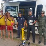 Guarda Municipal de SP lança boia de drone para auxiliar praticante de kitesurf na represa de Guarapiranga