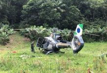 Bombeiros e equipe do Falcão 04 da PM do Paraná resgatam homem ferido em trilha na região do Pico do Marumbi, em Morretes