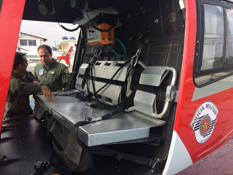 Oficial do CIOPAER de Tocantins visita o Grupamento Aéreo da PM de São Paulo