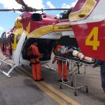 Arcanjo 04 socorre motorista de caminhão vítima de acidente na BR-381 em Caeté, MG