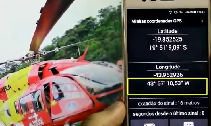 Saiba como passar sua coordenada geográfica às equipes de socorro do Batalhão de Operações Aéreas do Corpo de Bombeiros de Minas