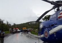 Guardião 05 do GRAER da PM da Bahia socorre vítima de acidente na BA-523, em Candeias