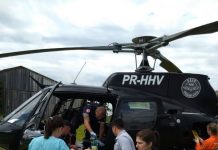Helicóptero da Polícia Civil de SC realiza transporte aeromédico de garoto de São Miguel do Oeste para Xanxerê