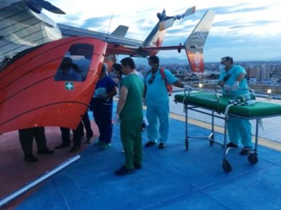 Criança de um ano e dois meses é resgatada pela CIOPAER após acidente em Barbalha, CE