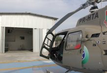 Governo de Santa Catarina inaugura hangar da Companhia de Aviação de Joinville