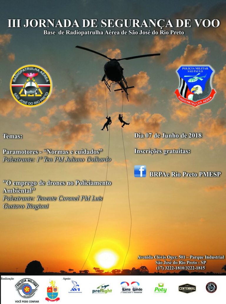 Base de Radiopatrulha Aérea de São José do Rio Preto realiza III Simpósio de Segurança de Voo