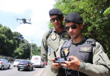 Polícia Militar da Bahia e DETRAN realizam fiscalização de trânsito com apoio de drone