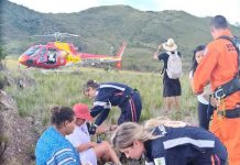 Arcanjo 03 localiza pessoas perdidas na região da Cachoeira da Ostra, em Brumadinho