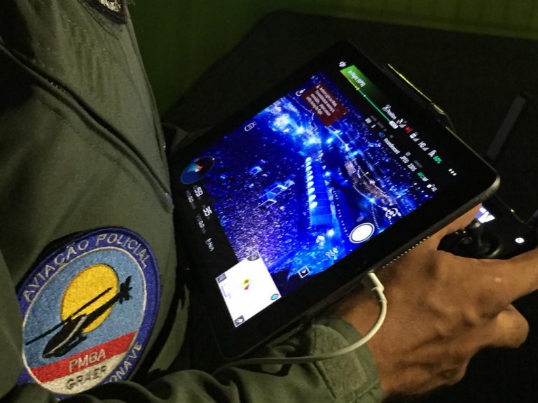 GRAER da PM da Bahia amplia a sua capacidade operacional com o uso de drone no policiamento