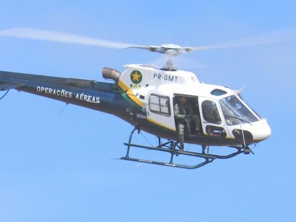 Helicóptero do CIOPAer localiza motocicleta roubada em assentamento em Sorriso, MT