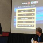 Safety Symposium Moderado por Bryan Smith, Gerente de Safety da APSA, e tendo como participantes da mesa de debates Chris Hecht, do Departamento de Segurança Pública do Arizona, Dan Reese, membro aposentado da CALFIRE e John Cooper, do Departamento de Polícia de Columbus.