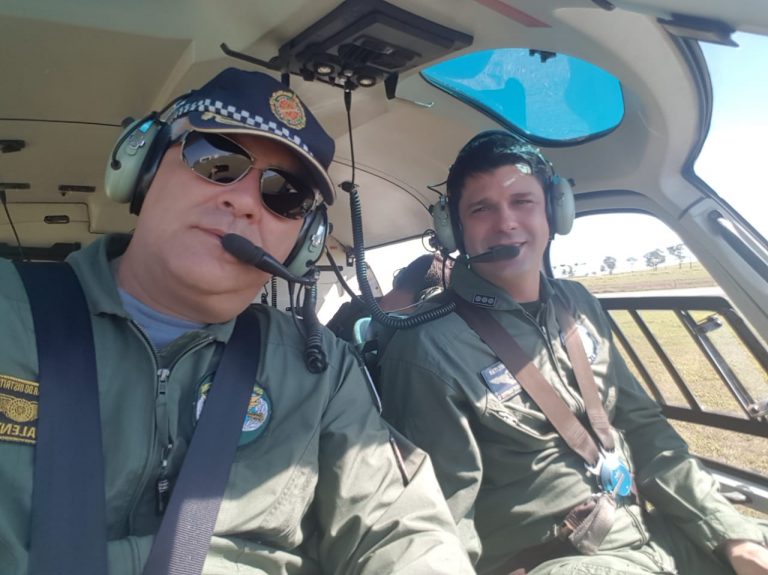 Pilotos do CIOPAer do MT são avaliados pelo Cel PM Valente, Examinador Credenciado da ANAC