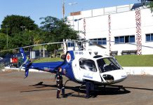 Universidade Uningá doa aparelho de ultrassom ao helicóptero do Samu Maringá