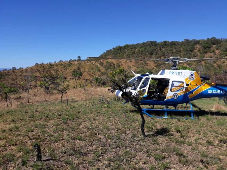 Helicóptero da Segurança Pública resgata estudantes de Brasília na região de Porto Nacional, TO