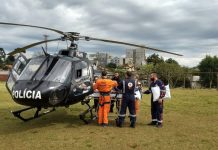 Helicóptero do SAER da Polícia Civil de SC realiza duas transferências de urgência na região