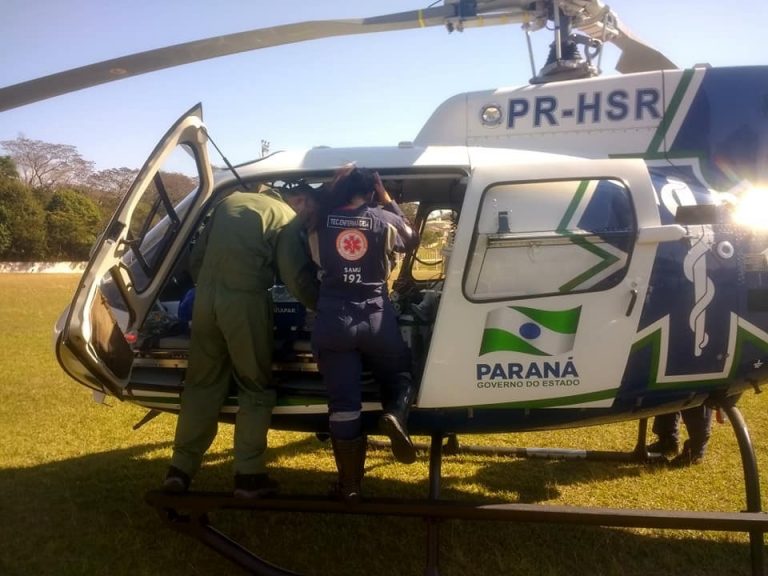 Helicópteros do SAMU são mobilizados para o socorro de recém-nascidos prematuros em Umuarama, PR