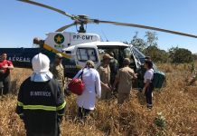 CIOPAer do Mato Grosso realiza resgate de acidentado na BR-070