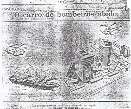 Ernesto Klotzel o carro de bombeiros alado