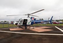 Helicóptero do SAMU tem pane e faz pouso de emergência