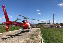 Samu aeromédico de Alagoas socorre vítimas de acidente de trânsito em Atalaia, AL-220