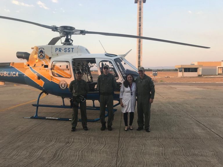 Unidade aérea da Segurança Pública de Tocantins auxilia transferência de órgãos no Estado