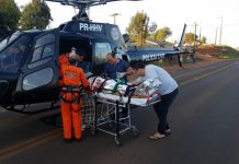 Vítima de tentativa de homicídio é socorrida pelo SAER/SARA