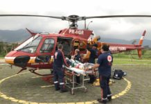 Idosos atendidos em um serviço aeromédico