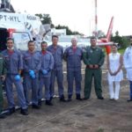 Após socorro inicial, trabalhador foi transferido pelo helicóptero Águia, da Polícia Militar, a São Paulo (Reprodução: Tupã Notícias).