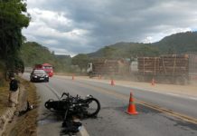 Acidentes de trânsito envolvendo motociclistas atendidos pelo serviço aeromédico