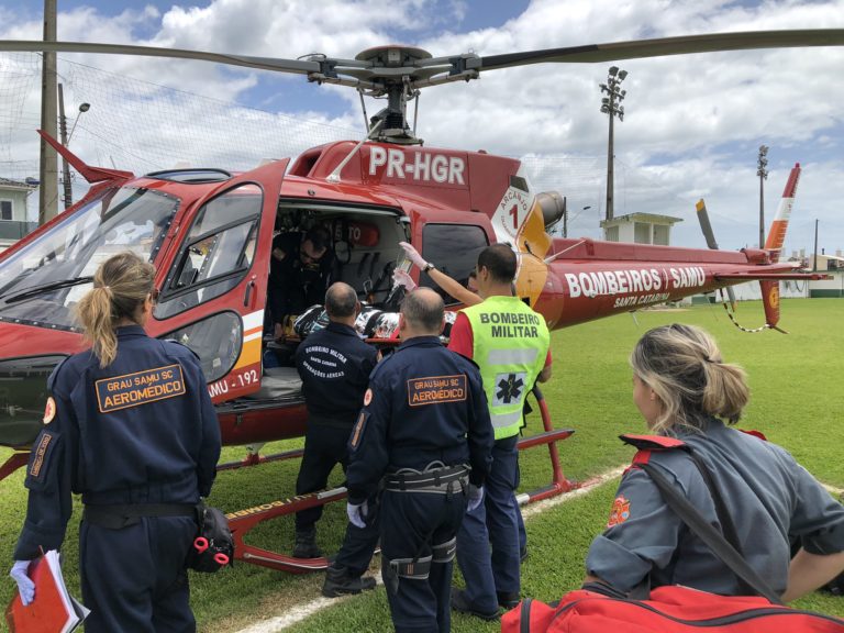 Perfil de crianças e adolescentes atendidos pelo serviço aeromédico de Santa Catarina