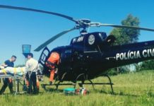 Equipe aeromédica do SARA/SAERFRON de SC transporta paciente com problema cardíaco