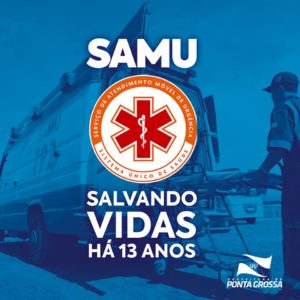 Samu completa 13 anos com 500 mil atendimentos em Ponta Grossa e serviço aeromédico
