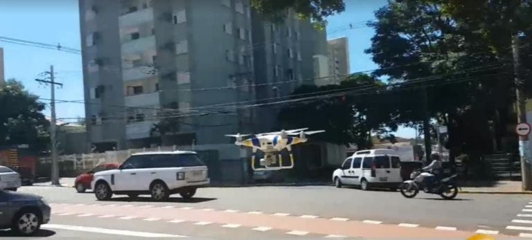 Policiamento de trânsito da PM do Mato Grosso do Sul testa drones para fiscalização e monitoramento de tráfego