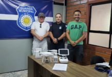 Guarda Municipal Balneário Camboriú recebe doação de drone e tablet