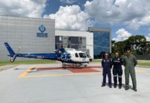 Helicóptero do SAMU de Maringá viabiliza transplante de rim em paciente do MS