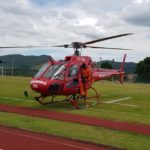 Helicóptero Bombeiro 05 do CBMERJ em Brumadinho. Foto: Divulgação