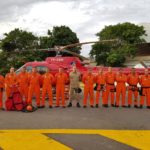 Equipe do GOA do CBMERJ deslocado para apoiar a Defesa Cicil de Minas Gerais. Foto: GOA.