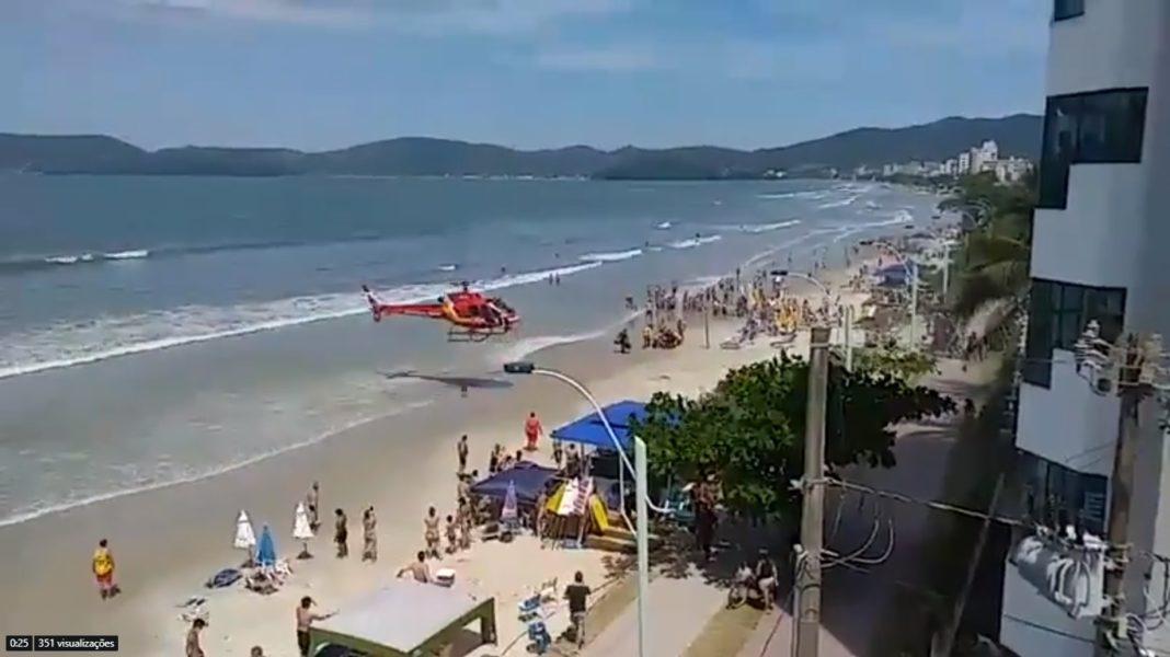 Turista argentina é resgatada após se afogar em Itapema. - Foto: Divulgação