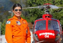Corpo de Bombeiros do Rio de Janeiro tem sua primeira militar mulher Comandante de Aeronave