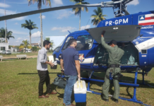 GRAER da PM da Bahia realiza transporte de órgãos para cirurgias de quatro pessoas em Santo Antônio de Jesus