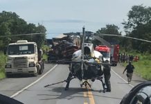 Equipe do CIOPAer resgata motorista preso nas ferragens após engavetamento na BR-070, MT